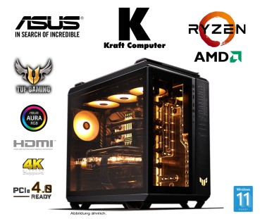ASUS TUF Gamer PC, AMD Ryzen 7 5700X (8x4,60GHz), 16GB DDR4, 1000GB M.2, RTX Grafik