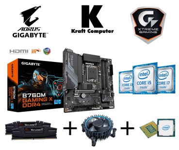 PC Bundle Intel 13400F (10x3,3GHz) + Gigabyte B760M Gaming X DDR4