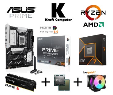 Kraft Computer Schmiede - PC Bundle Ryzen 7 9700X + ASUS PRIME B850 ...