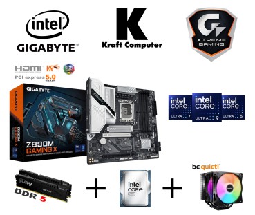 PC Bundle Intel Core Ultra 9 285K (24x 3,7 bis 5,7GHz) + GIGABYTE Z890M GAMING X