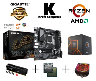 PC Bundle Ryzen 7 7700 (8x5,3GHz) + GIGABYTE B650M D3HP