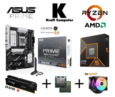 PC Bundle Ryzen 5 9600X (6x5,4GHz) + ASUS PRIME B850-PLUS WIFI
