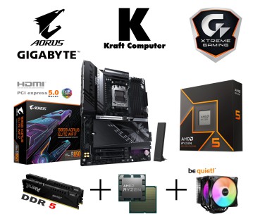 PC Bundle Ryzen 5 9600X (6x5,4GHz) + GigaByte B850 Aorus Elite WiFi7