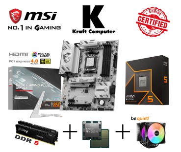 PC Bundle Ryzen 5 9600X (6x5,4GHz) + MSI B850 Gaming Plus WiFi6E