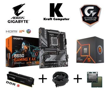 PC Bundle Ryzen 5 7600X (6x4,7GHz) + GIGABYTE B650 GAMING X AX