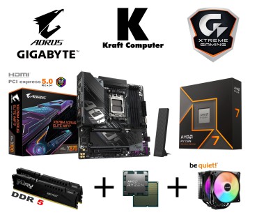 PC Bundle Ryzen 7 9700X (8x5,5GHz) + GigaByte X870M Aorus Elite WIFI7