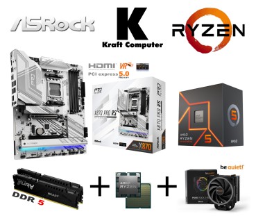 PC Bundle Ryzen 5 9600X (6x5,4GHz) + ASRock X870 PRO RS