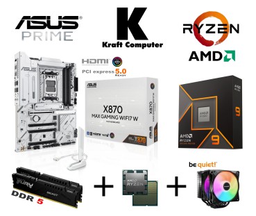 PC Bundle Ryzen 9 9900X (12x5,6GHz) + ASUS X870 MAX GAMING WiFi W