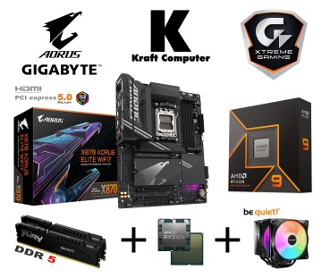 PC Bundle Ryzen 7 7700X (8x5,4GHz) + GigaByte X870 Aorus Elite WIFI7