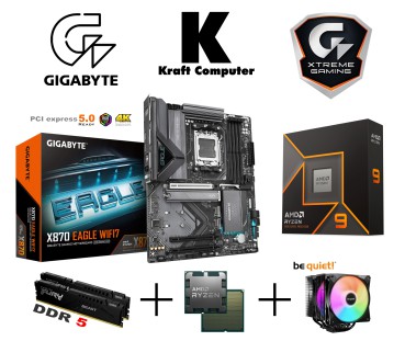 PC Bundle Ryzen 9 9900X (12x5,6GHz) + GigaByte X870 EAGLE WIFI7