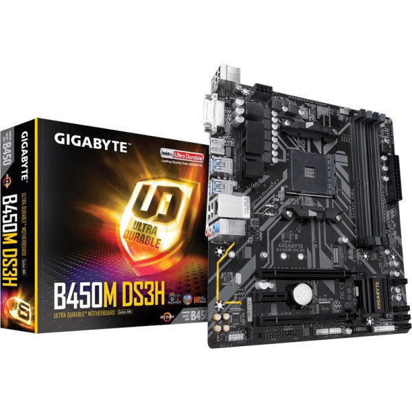 Gigabyte GA-B450M-DS3H, Sockel AM4 Gigabyte GA-B450M-DS3H, Sockel AM4