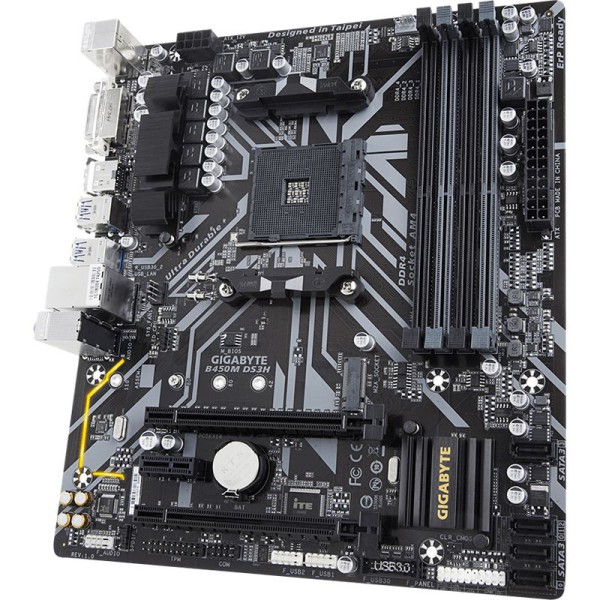 Gigabyte GA-B450M-DS3H, Sockel AM4 Gigabyte GA-B450M-DS3H, Sockel AM4