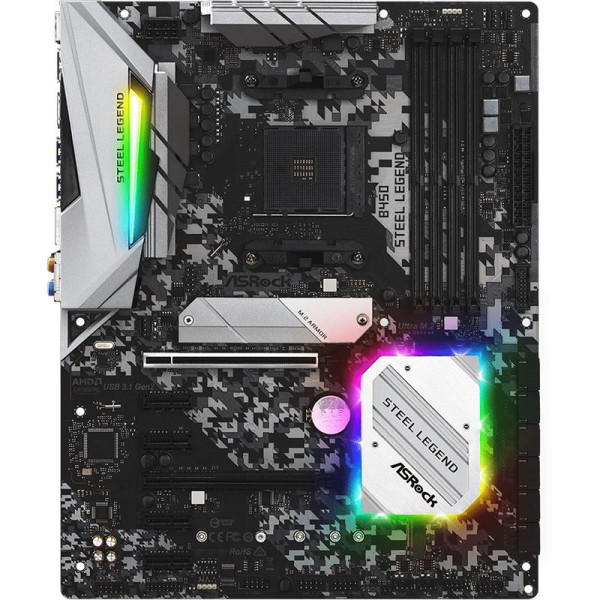ASRock B450 Steel Legend, Sockel AM4 ASRock B450 Steel Legend, Sockel AM4