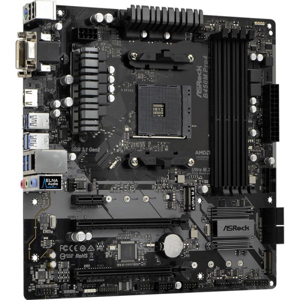 ASRock B450M Pro4, Sockel AM4 ASRock B450M Pro4, Sockel AM4