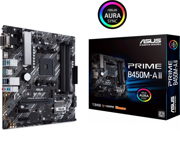 ASUS PRIME B450M-A II, Sockel AM4 ASUS PRIME B450M-A II, Sockel AM4
