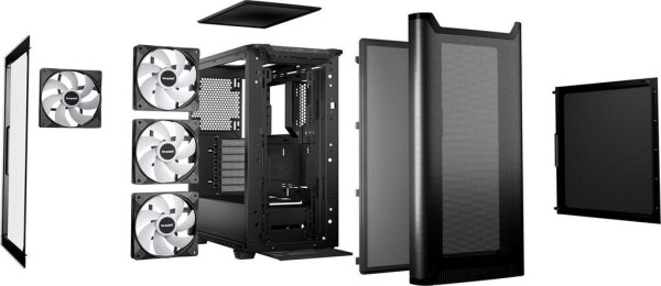 be quiet! Pure Base 501 DX Black, Tower-Gehäuse