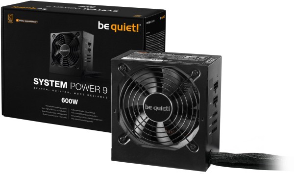 600 Watt be quiet! System Power 9 Modular 80+ Bronze 600 Watt be quiet! System Power 9 Modular 80+ Bronze