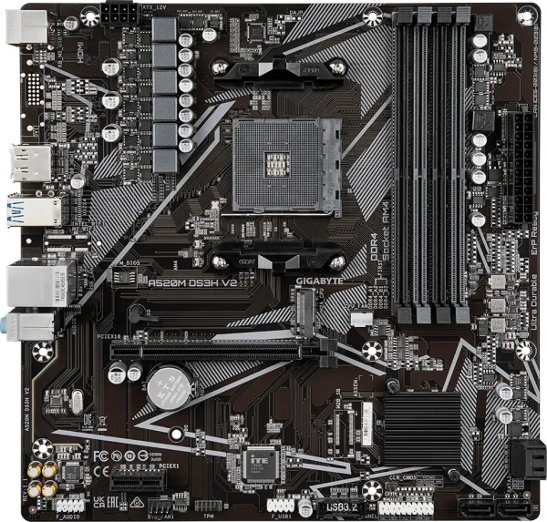 GIGABYTE A520M DS3H V2, Sockel AM4 GIGABYTE A520M DS3H V2, Sockel AM4