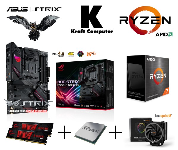 PC Bundle AMD Ryzen 7 5700X (8x4,6GHz) + ASUS ROG STRIX B550-F Gaming PC Bundle AMD Ryzen 7 5700X (8x4,6GHz) + ASUS ROG STRIX B550-F Gaming