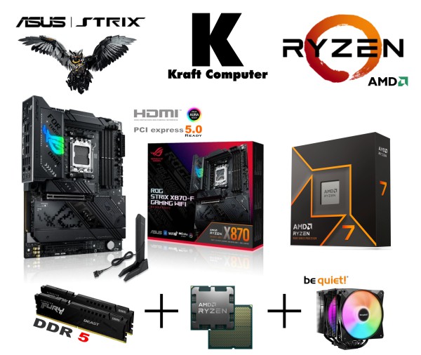 PC Bundle Ryzen 7 9700X (8x5,5GHz) + ASUS ROG Strix X870-F Gaming WiFi