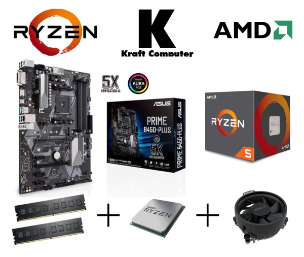 PC Bundle Aufrüstkit AMD Ryzen 5 4500 6x4,1GHz + ASUS PRIME B450-PLUS