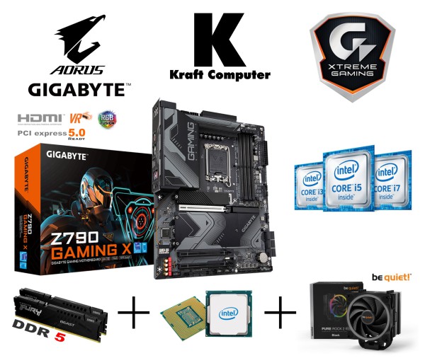 PC Bundle Intel 13600KF (14x2,6GHz) + Gigabyte Z790 Gaming X PC Bundle Intel 13600KF (14x2,6GHz) + Gigabyte Z790 Gaming X