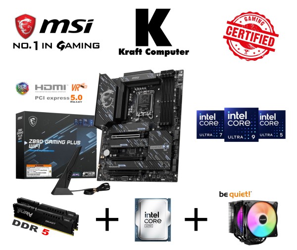 PC Bundle Intel Core Ultra 5 245K (14x 4,2 bis 5,2GHz) +  MSI Z890 GAMING PLUS WIFI