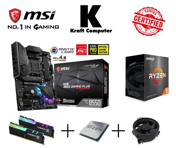 PC Bundle AMD Ryzen 5 4500 6x4,1GHz + MSI B550 GAMING PLUS PC Bundle AMD Ryzen 5 4500 6x4,1GHz + MSI B550 GAMING PLUS