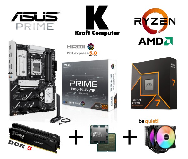 PC Bundle Ryzen 7 7700X (8x5,4GHz) + ASUS PRIME B850-PLUS WIFI