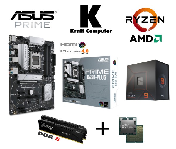 PC Bundle Ryzen 9 7900X (12x4,7GHz) + ASUS PRIME B650-PLUS