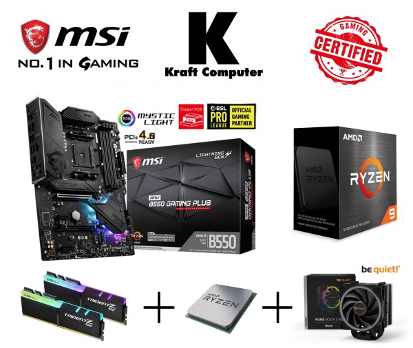 PC Bundle AMD Ryzen 9 5900X (12x4,8GHz) + MSI B550 GAMING PLUS PC Bundle AMD Ryzen 9 5900X (12x4,8GHz) + MSI B550 GAMING PLUS