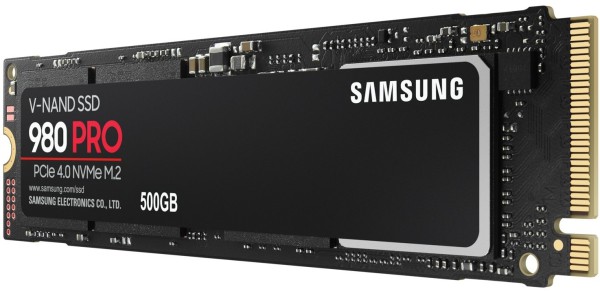 Samsung SSD 980 PRO 500GB, M.2 2280 PCIe 4.0 x4 NVMe