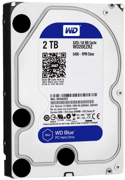 Western Digital WD10EZRZ 2 TB, (SATA III, WD Blue)