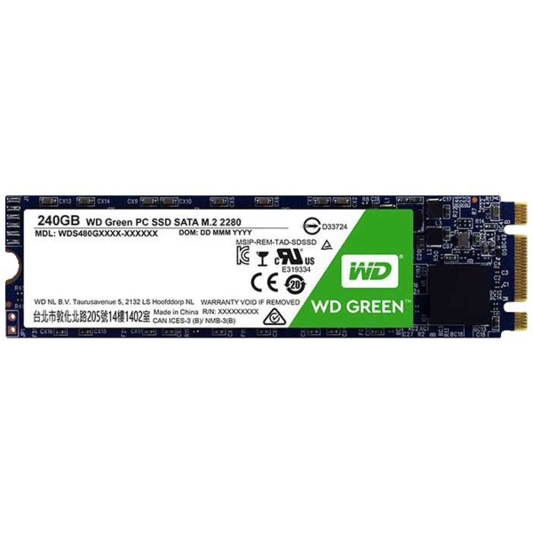 WD Green PC 240 GB, SSD SATA 6 Gb/s, M.2 WD Green PC 240 GB, SSD SATA 6 Gb/s, M.2